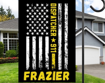 Custom Dispatcher Flag: Personalized First Responder Gift