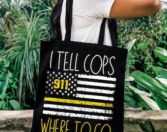 911 Operator Tote bag, Police Dispatcher gift