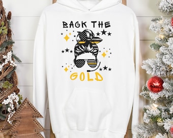 Back The Gold Dispatcher Shirt: Messy Bun First Responder Tee