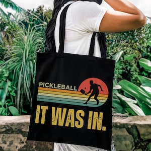Pickleball Tote Bag, Pickleball Graphic Tote bag, Gift for Pickle Ball Players, Pickleball Lover, Pickleball Player Bags, Pickleball Gear,