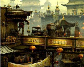 Mechanical Metropolis: Steampunk Splendor in Timeless Downtown Beijing