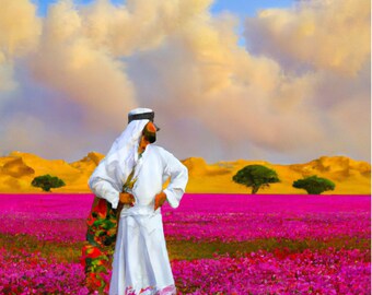 Desert Bloom: A Stunning Saudi Arabian Oasis