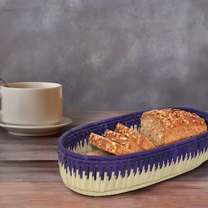 Cesta de Pão Feita à Mão 12&quot; - Cesta de Mesa de Jantar Rústica | Tigela de Frutas Minimalista | Decoração Boho, Cesta Feita à Mão para Cozinha e Jantar