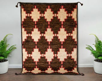 【本日限定セール】90s マシュワニ トライバルラグ アフガン ヴィンテージラグ マシュワニ トライバルラグ ヴィンテージラグ 90s】希少 136×85