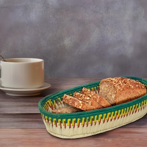 Cesta de Pão Feita à Mão 12&quot; - Cesta de Mesa de Jantar Rústica | Tigela de Frutas Minimalista | Decoração Boho, Cesta Feita à Mão para Cozinha e Jantar