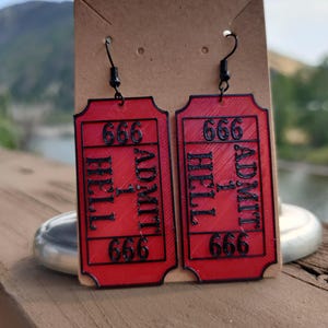 Kolczyki Bilet do Piekła