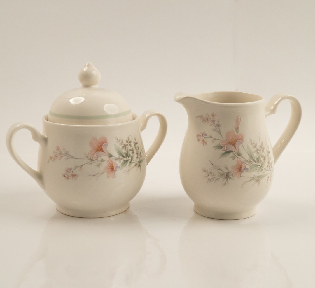 Vintage Keltcraft Designed by Noritake Creamer and Sugar Set Etsy