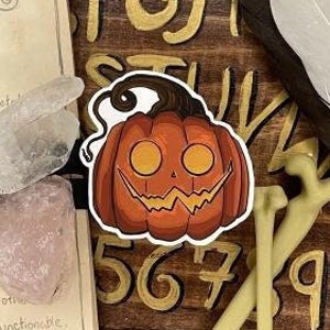 Jack O' Lantern Sticker | Carved Halloween Pumpkin  | Die Cut | Journaling | Laptop | Scrapbooking | Water bottle