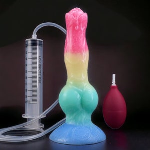 Knot Dildo Squirting Dildo, Knotted Dildo, Fantasy Gode, Furry Dildo, Large Dildo Mature Multi Color Set