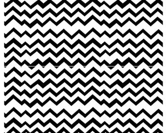 Bold Chevron Stripes Seamless Pattern Digital Papers, 4 Modern Geometric Patterns, PNG, Instant Download, Commercial Use