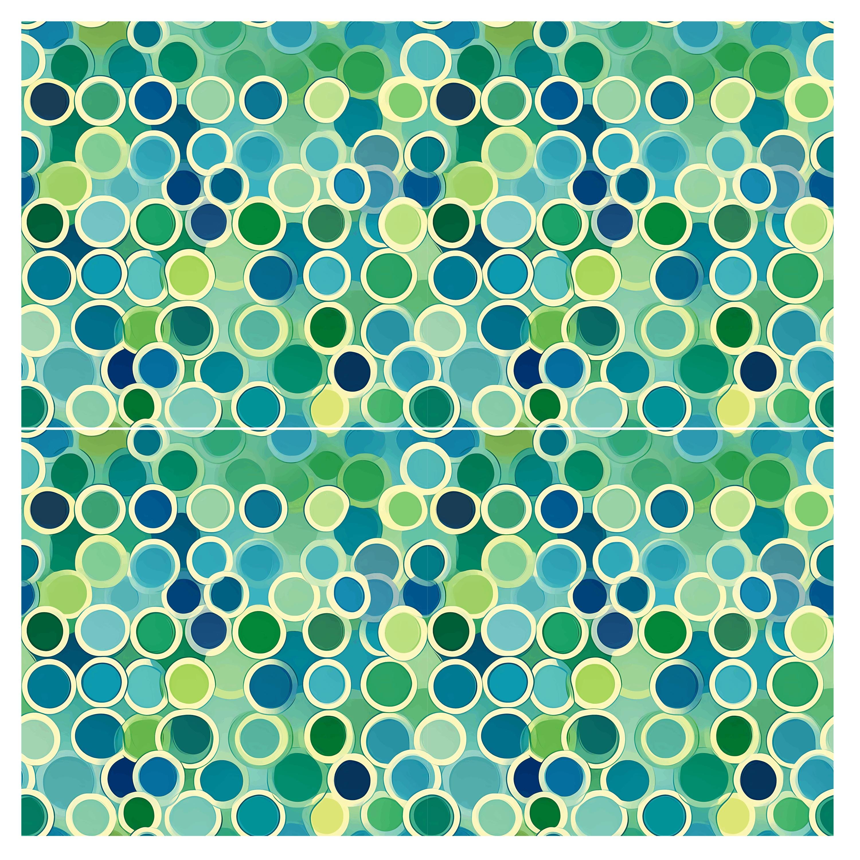 Circle Overlap Seamless Pattern Digital Papers, 4 Modern Geometric ...