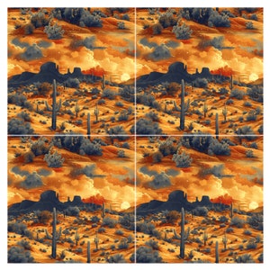 4 Desert Dreams Seamless Digital Papers, PNG Files, Commercial Use, Instant Download