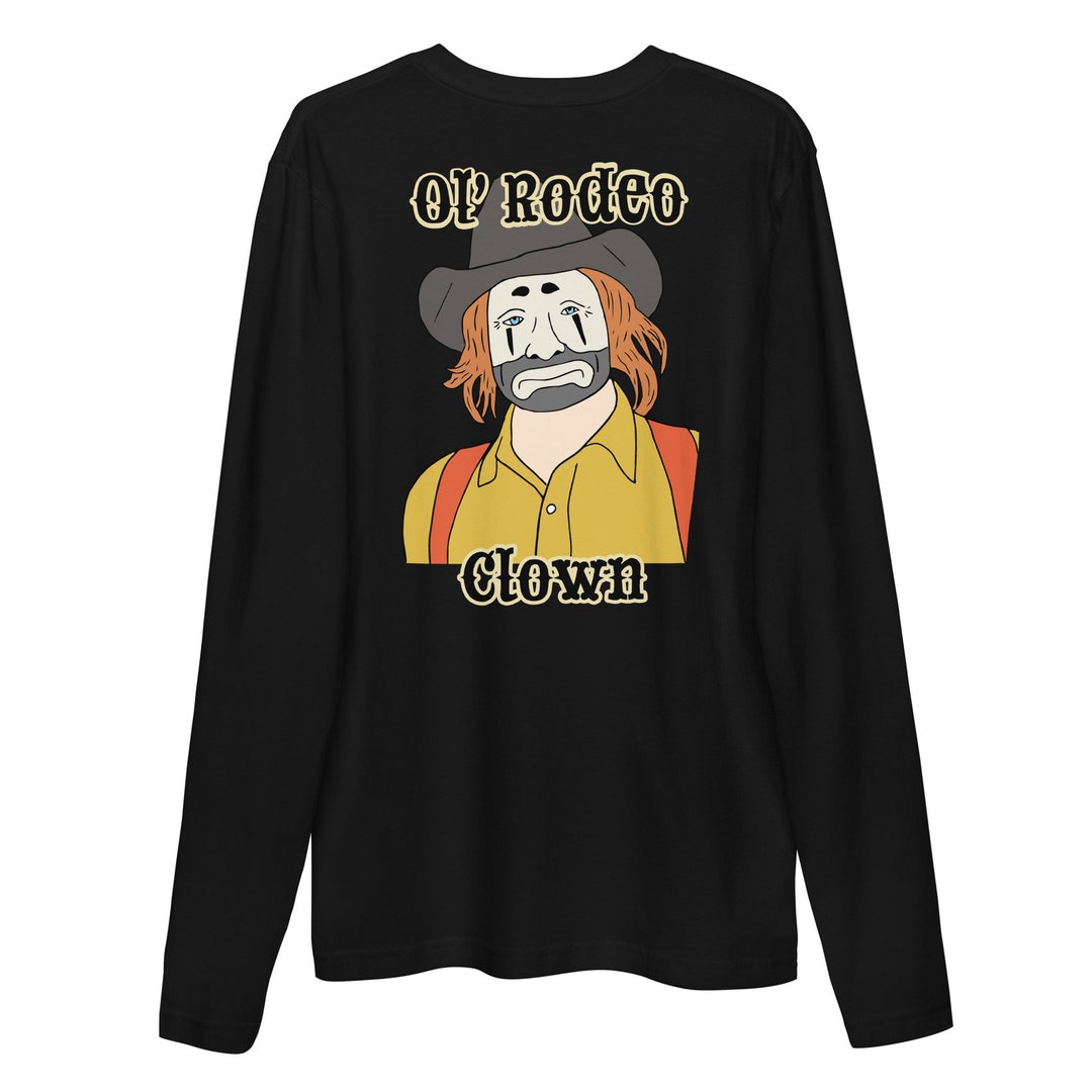 Ol' Rodeo Clown Long Sleeve Fitted Crew - Etsy