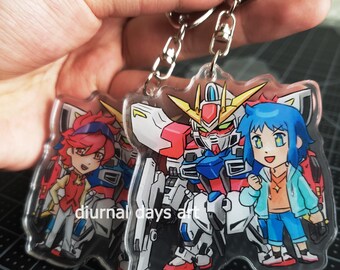 Mecha Build Fighters Star Build Strike Acrylic Keychain