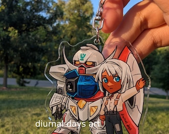 Turn A Mecha Acrylic Keychain