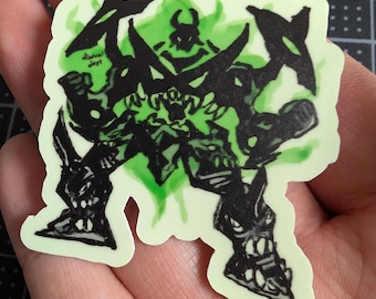 Pegatina TTGL que brilla en la oscuridad