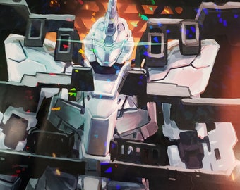 Unicorn Mecha Gantry Poster Print