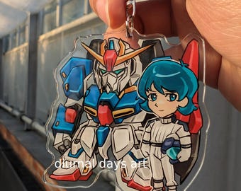 Zeta Mecha Acrylic Keychain
