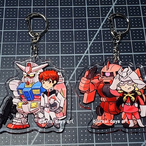 Mecha 0079 2.5&quot; Acrylic Charms