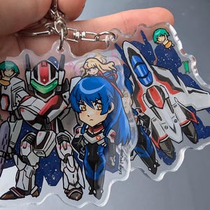 Macross Frontier Saotome Alto Mecha Acrylic Charm