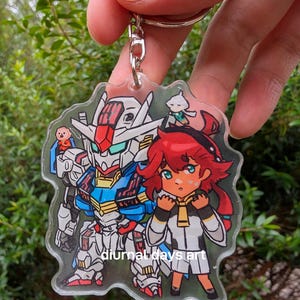 GWitch Suletta Aerial Mecha Acrylic Keychain