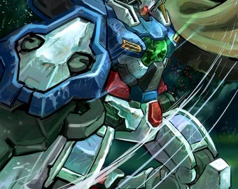 Exia Reparatur Mecha Print