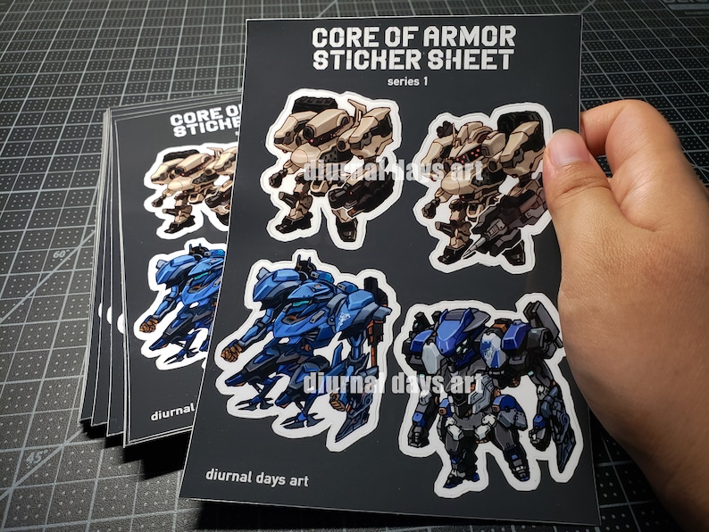 Core of Armor 5x7in Sticker Sheet Series 1 - Etsy