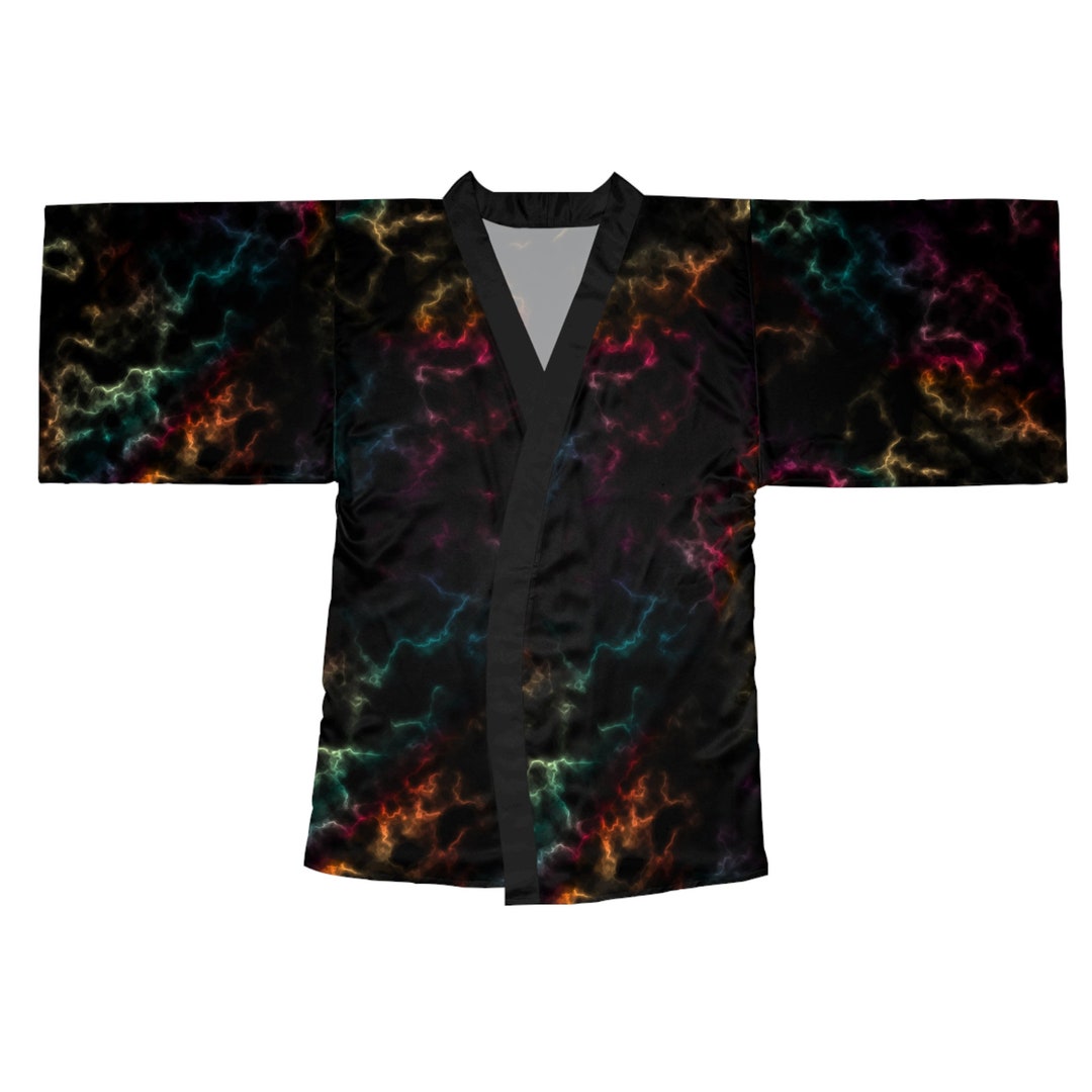 Mist & Marble White Cover-Up Kimono main image 0