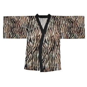 Zebra Print Kimono | Perfect For Festivals, Parties, Burner Outfits & Yoga