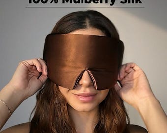 Mulberry Silk Sleep Mask: 22 Momme Luxury, Adjustable Strap Eye Mask