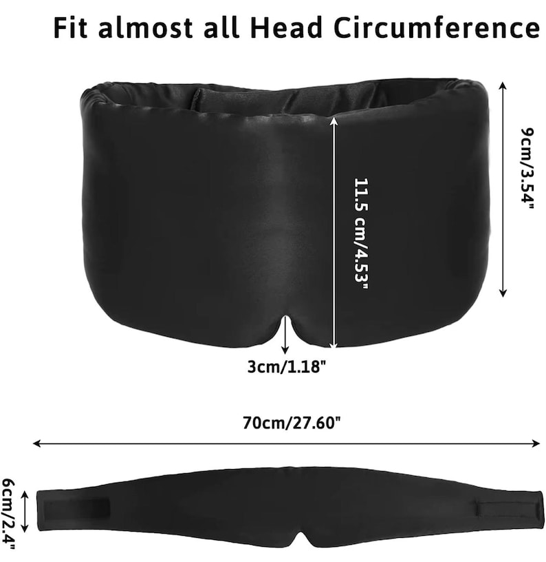 Mulberry Silk Sleep Mask: 22 Momme Luxury, Adjustable Strap Eye Mask image 20