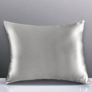 Fronha de seda 22 Momme Mulberry | 100% seda pura grau 6A | Zíper oculto | Fronha de luxo para cuidados com a pele e cabelo | Presente antienvelhecimento