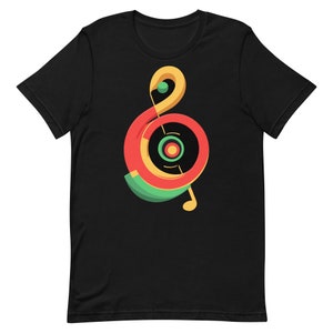 Reggae muziek Clef Unisex t-shirt