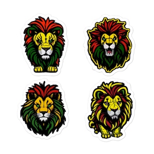 Reggae Lions Vinyl Sticker