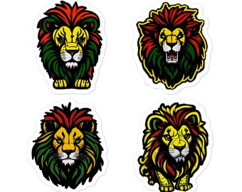 Reggae Lions vinyl stickers