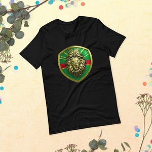 Reggae Lion Shield Unisex t-shirt