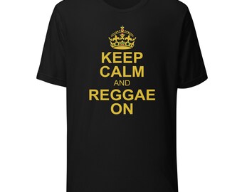 Blijf kalm en Reggae op Unisex t-shirt