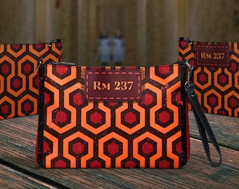 Room 237 cross body bag horror movie purse horror movie horror handbag purse gift for her horror theme Redrum womens purse