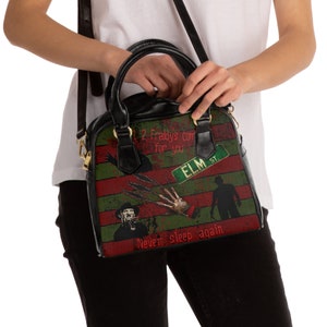 Nightmare hand bag women's horror crossbody bag Freddy horror crossbody purse horror movie accessories purse horror gift for her image 4