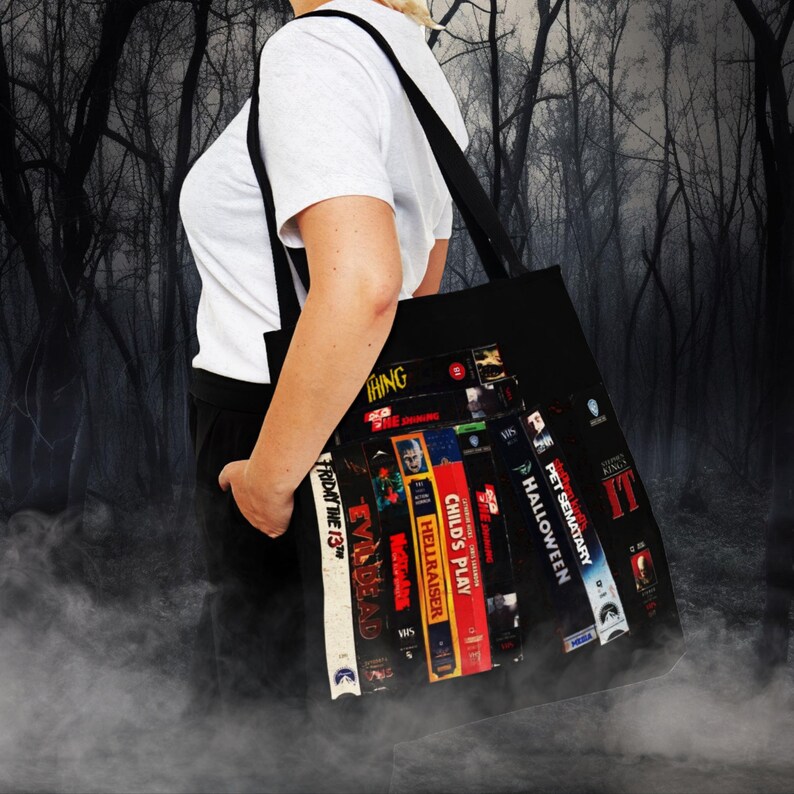 Retro Horror VHS Tote Bag Horror Movie Gift for Horror Fan Classic