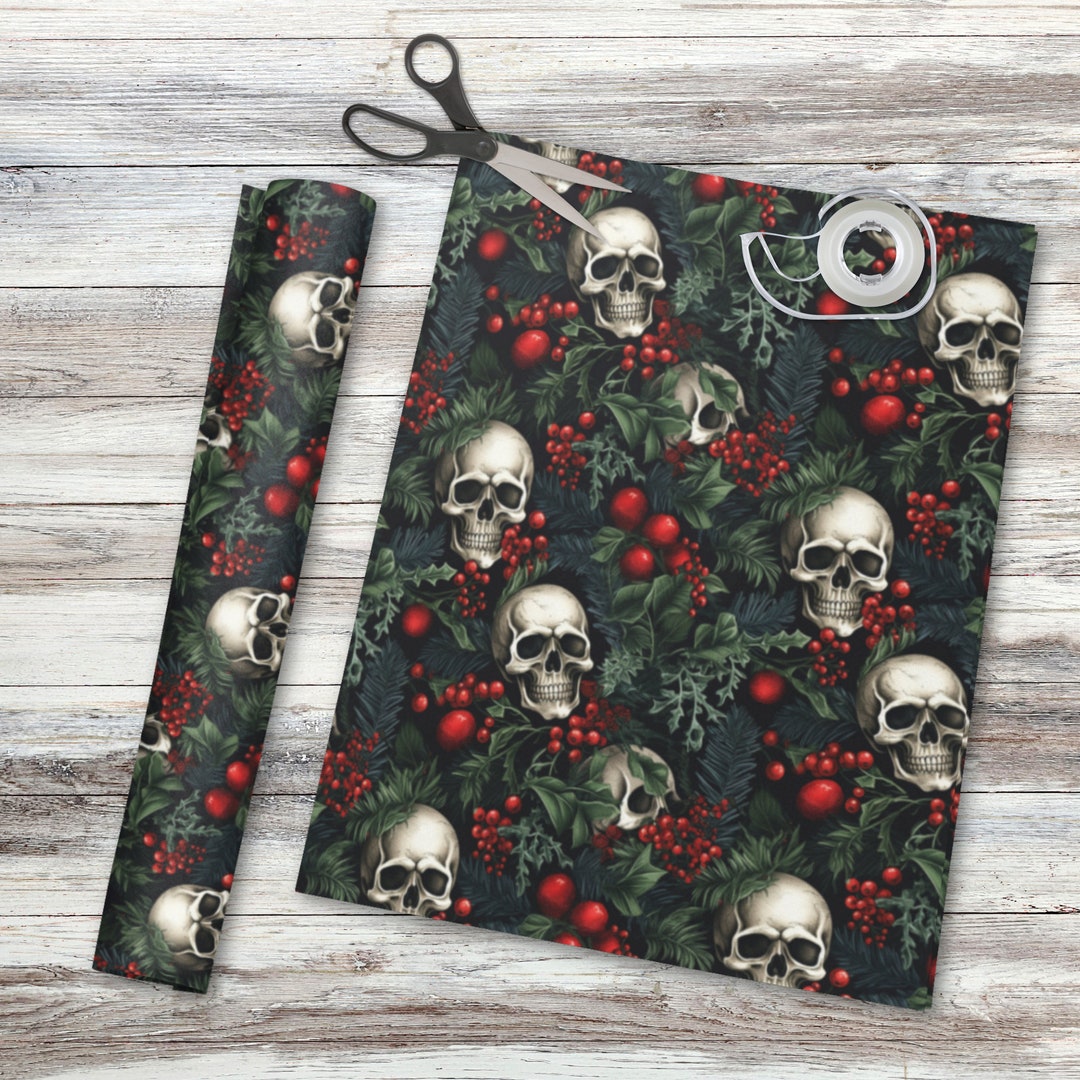 Gothic Christmas Wrapping Paper 