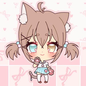 Cute custom chibi, oc, fanart, emote