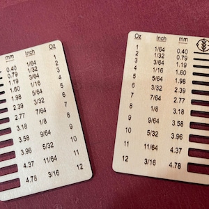 Leather Thickness Gauge Digital File DXF for Laser Cutting - Etsy