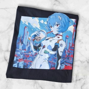 Evangelion Ayanami Rei Graphic T-Shirt Size L Cospa