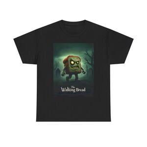 The Walking Dead T-shirt | Rolig zombiebrödparodi | Hysteriskt rolig twist på The Walking Dead | Perfekt för mat- och skräckfans