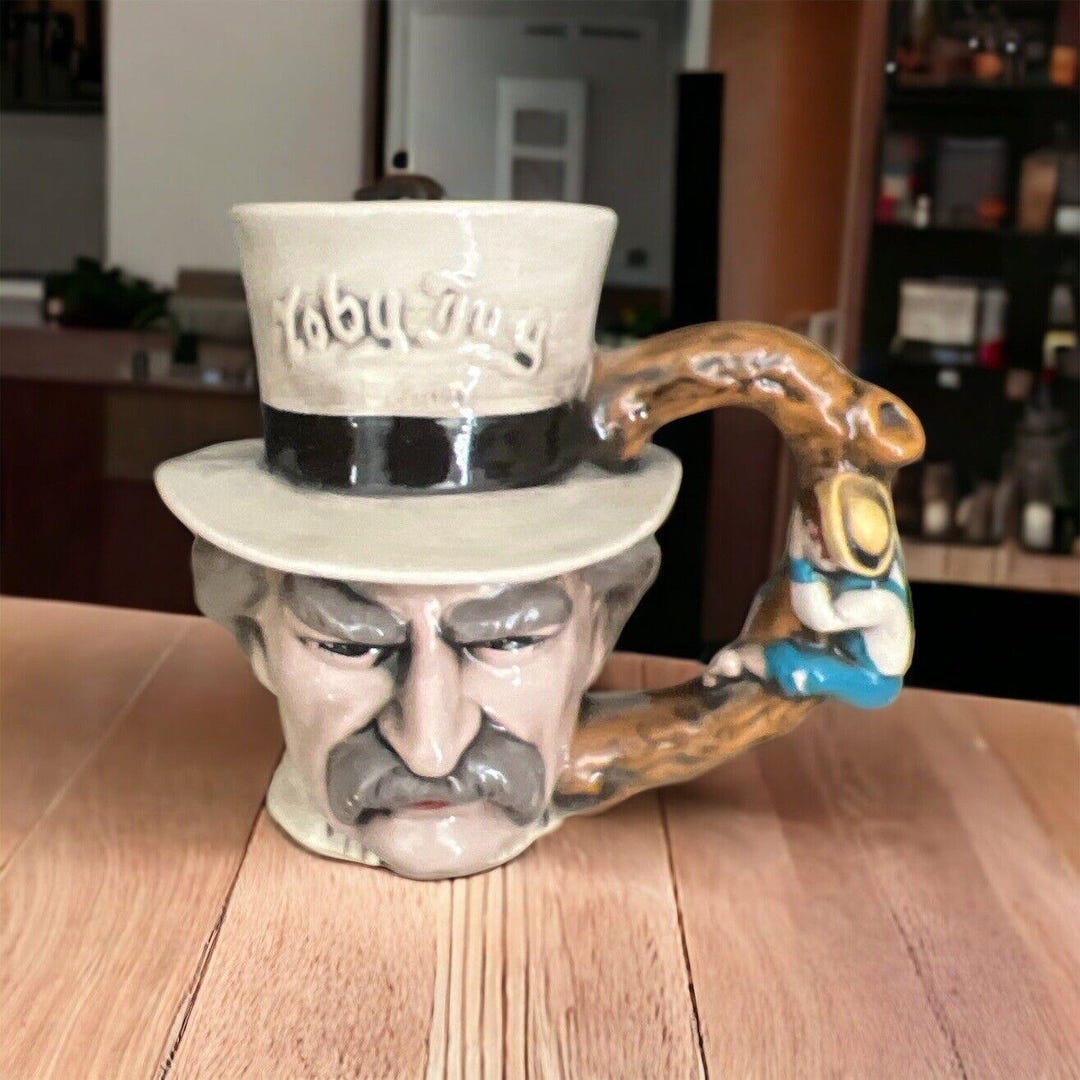 Toby Handle Vintage Toby Jug Unique Boy on Handle Collectible Character Mug Japan ...