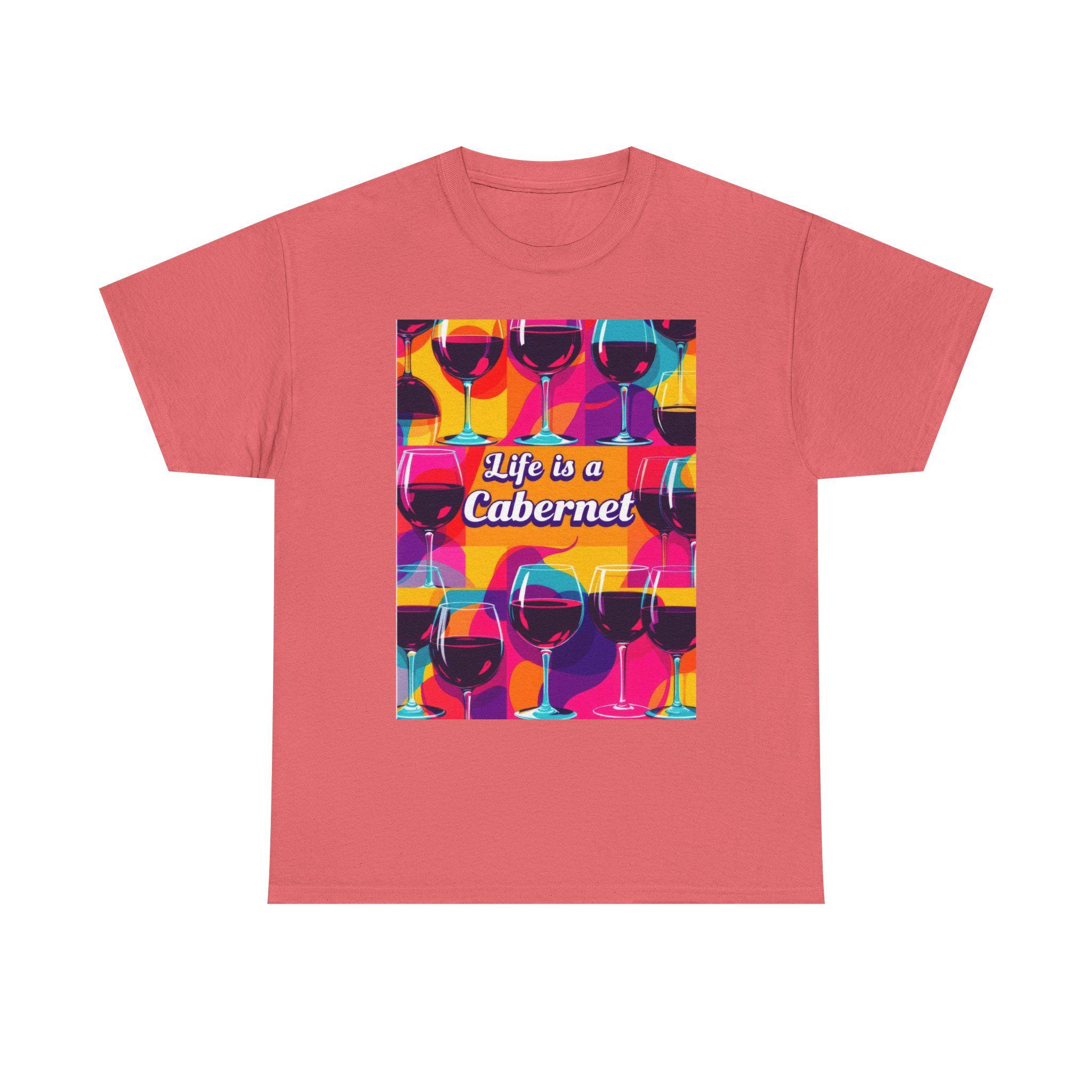 ヴィンテージ ワイン Tシャツ Life is a cabernet Life is A Cabernet T-shirt | Funny Wine Lover Tee | Perfect