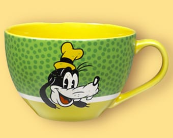 Miska na zupę lub kubek cappuccino Disney Goofy o pojemności 20 uncji. Super uroczy wzór. Trudno znaleźć. Nowość.