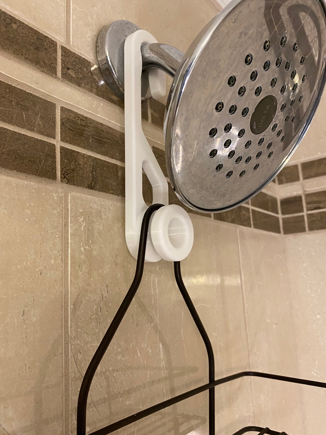 Shower Caddy Extension Hanger 3D Printed Universal Bath and Shower