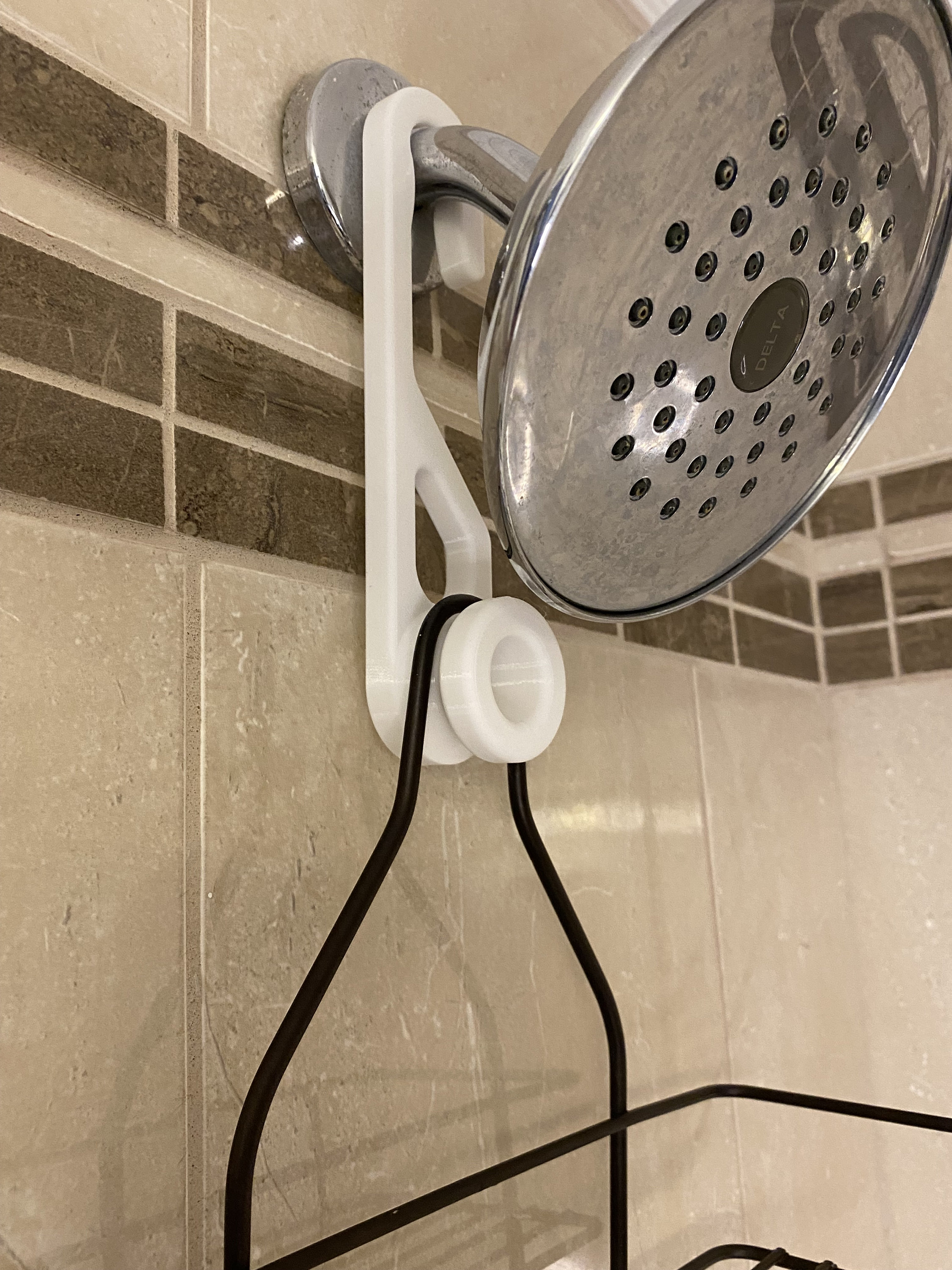 Shower Caddy Extension Hanger 3D Printed Universal Bath and Shower